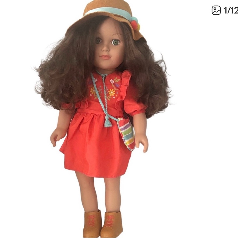 My Life As Reagan Doll with Stylish Red Dress Doll and Hat and Bag